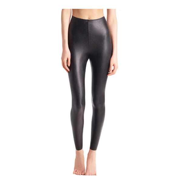 NEW Commando Perfect Control Faux Leather Leggings in Black - Size S #1917 - Picture 1 of 6